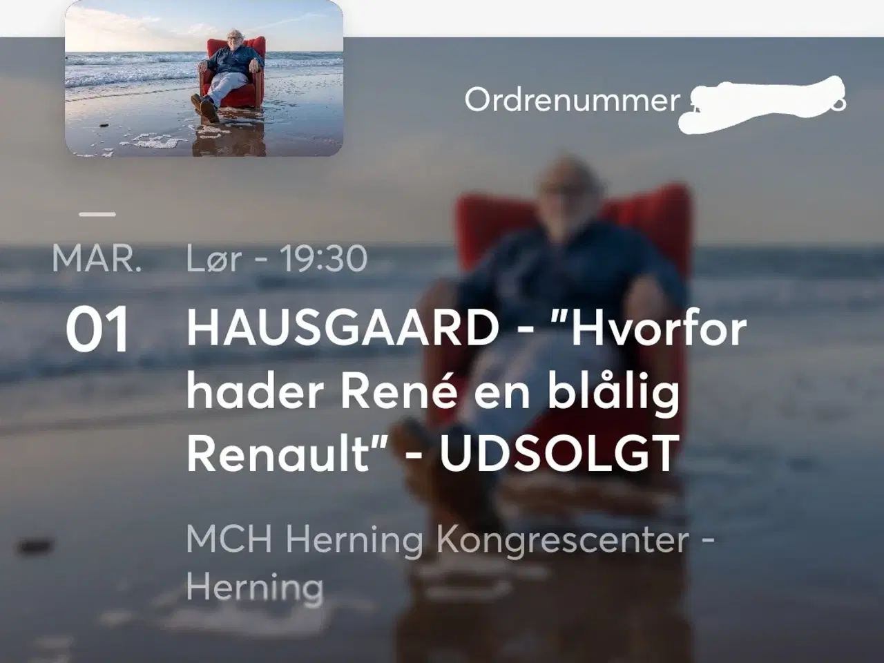 Billede 1 - Billetter til Niels Hausgaard Herning kongrescen