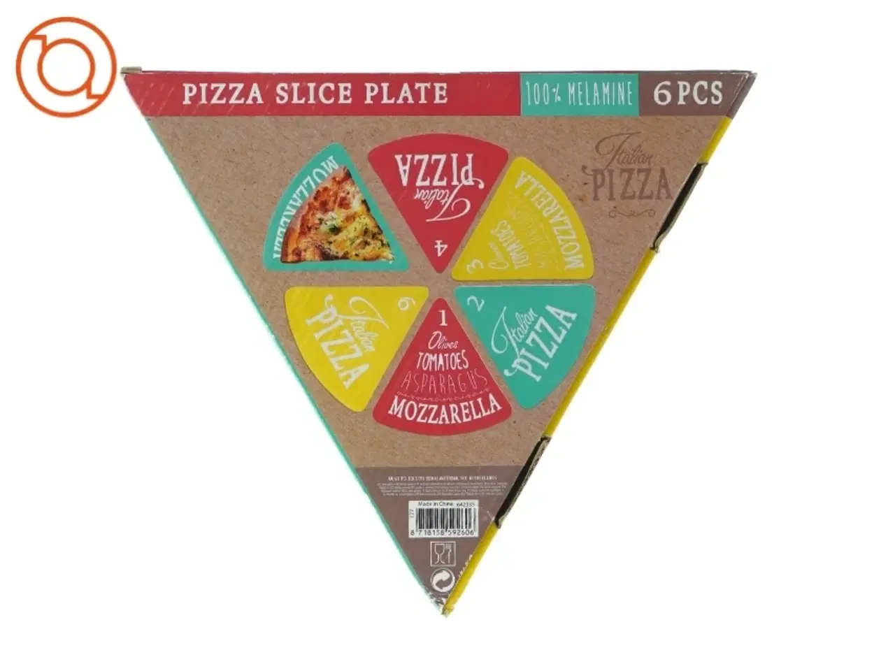 Billede 3 - nye Pizza slice plate uden æske (str. 23 x 22cm)