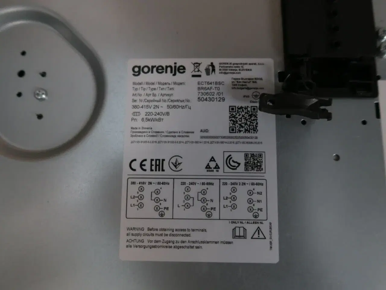 Billede 2 - Keramisk kogeplade GORENJE ECT641BSC