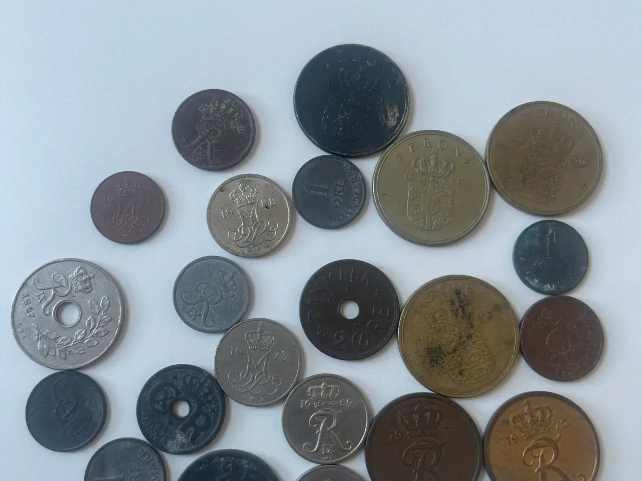 Billede 1 - Gamle mønter 22stk