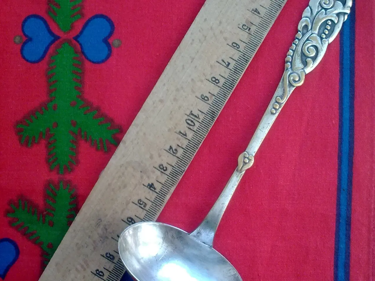 Billede 8 - Juleløber tekstil print svensk RETRO bred lysedug 