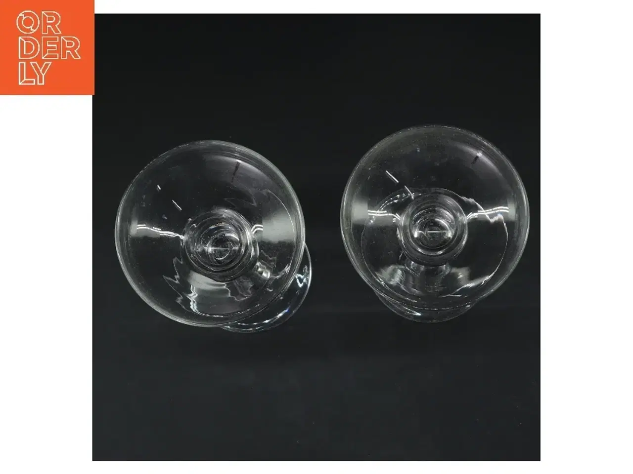 Billede 2 - Glas lysestager (str. Ø 9 cm højde 18 cm)