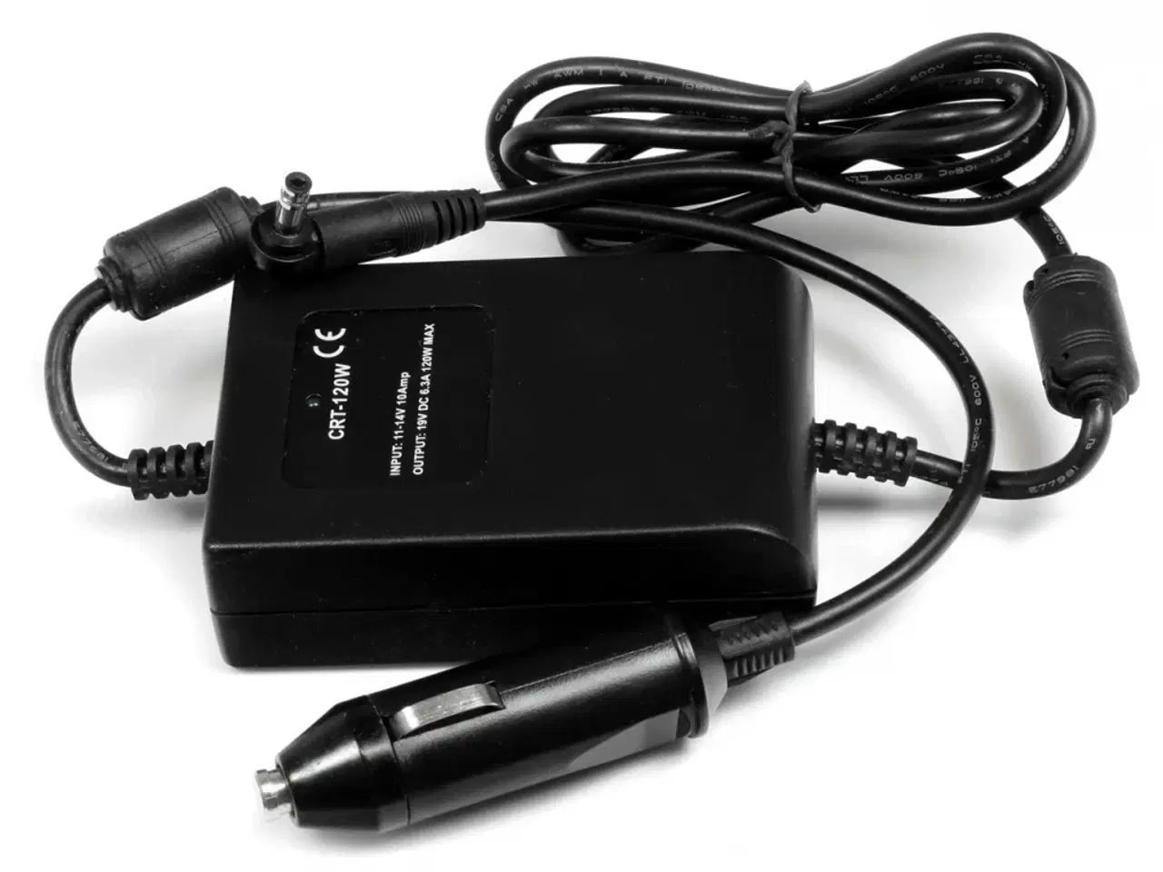 Billede 1 - HP Compaq 120W 18.5V 6.5A Bil strømforsyning til 12 volt cigaretstik