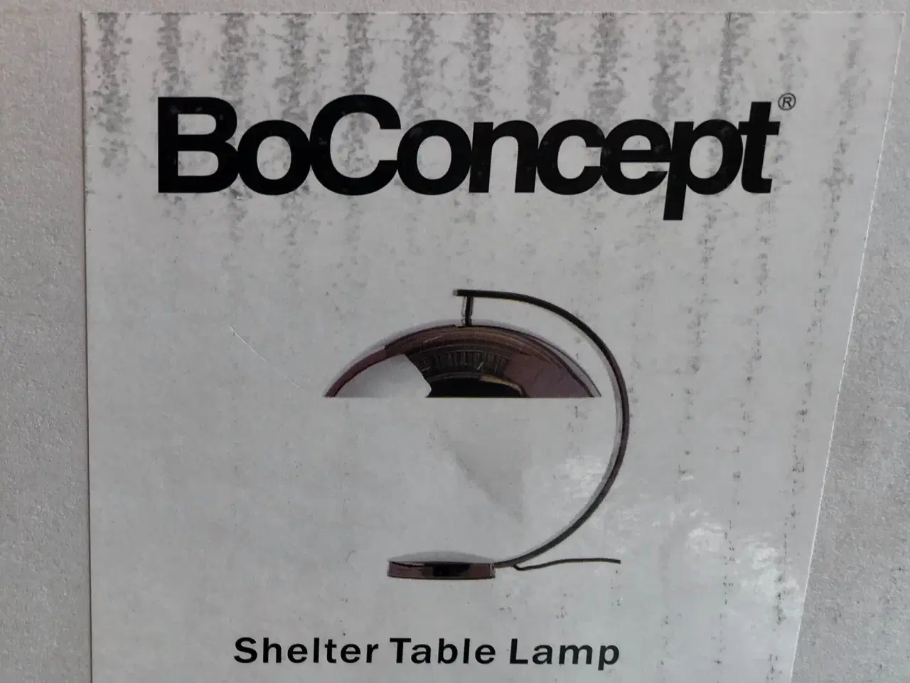 Billede 4 - designerbordlampe fra Boconcept -shelter chrome
