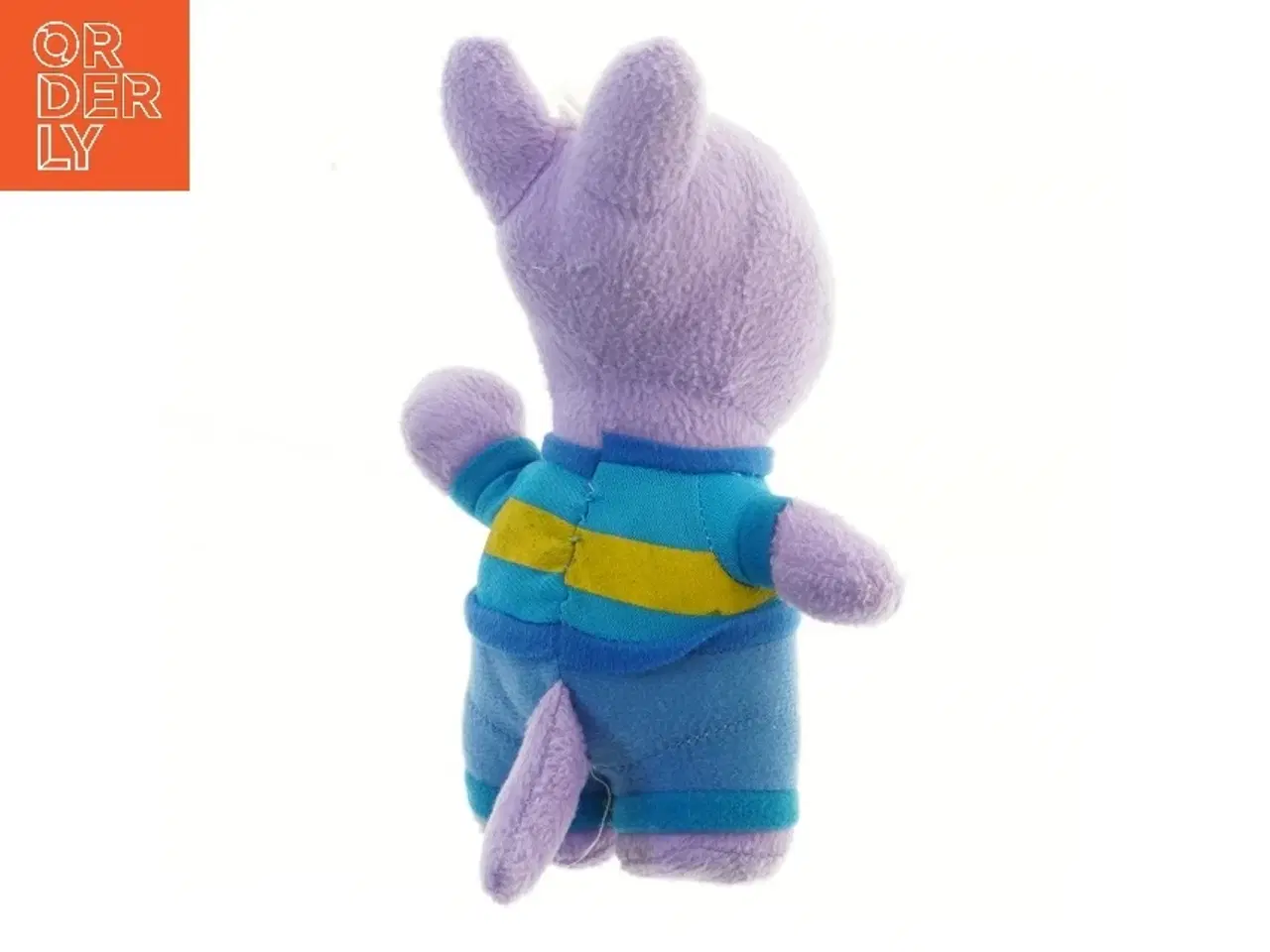 Billede 2 - Tøjdyr i lilla dragt (str. 23 cm)