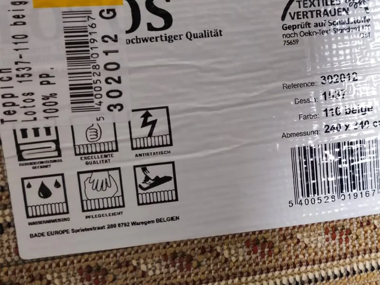 Billede 7 - Orientalsk Lotos MIR Tæppe – 240 x 340 cm – Beige