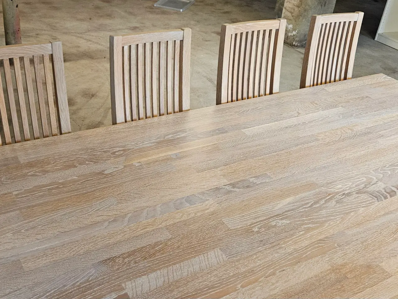 Billede 2 - spisebord masiv egetræ