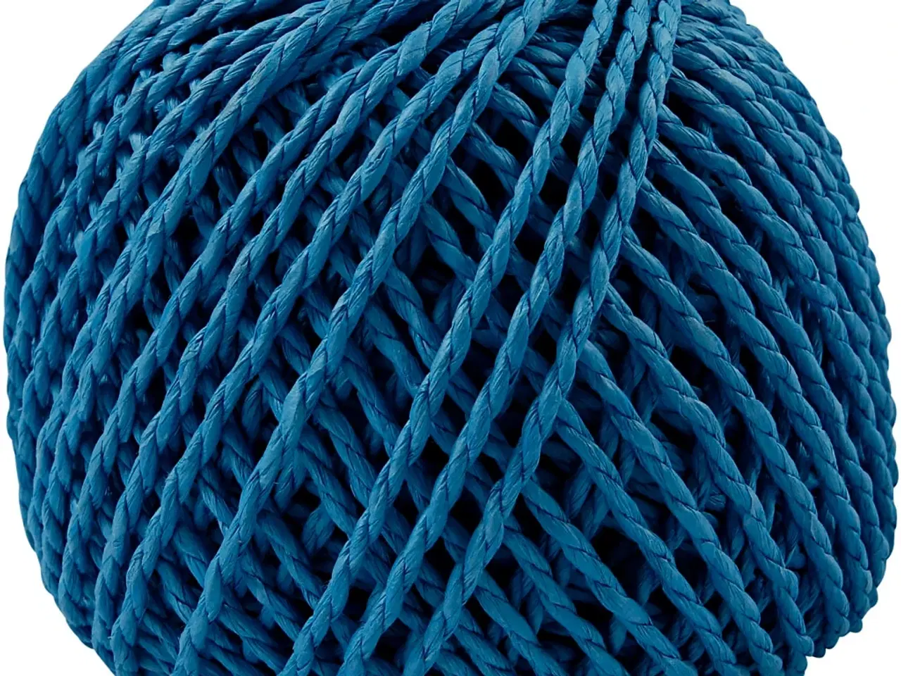 Billede 1 - Papirgarn, tykkelse 2,5-3 mm, mørk blå, 150 g, 40m/ 1 ngl.