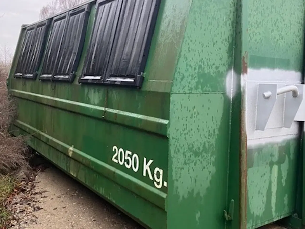 Billede 2 - Lukket affalds container til krog- og wirehejs  