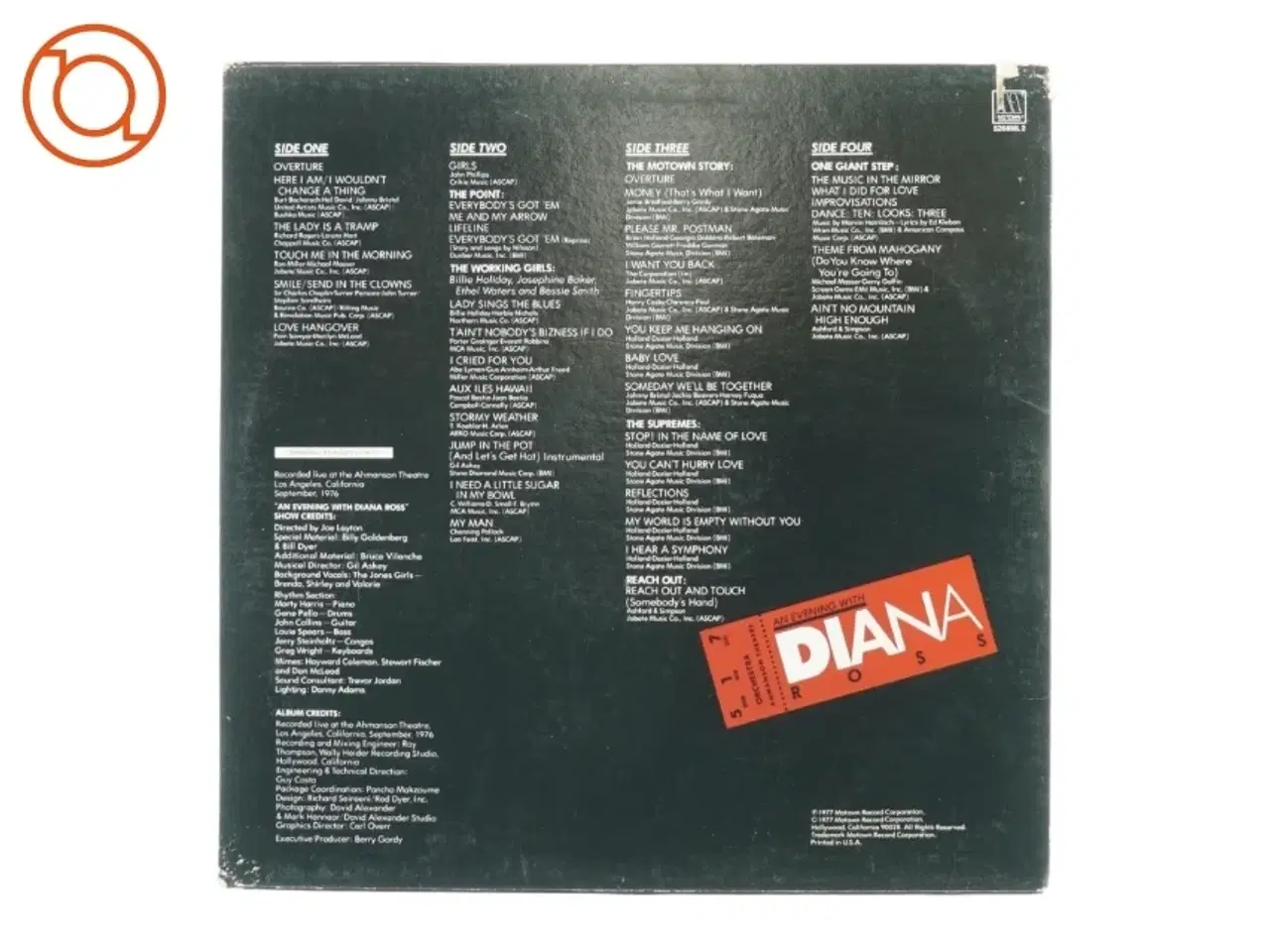 Billede 3 - An evening with Diana Ross fra Motown (str. 30 cm)
