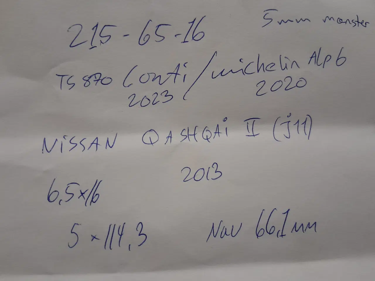 Billede 6 - Nissan vinterhjul 5×114,3