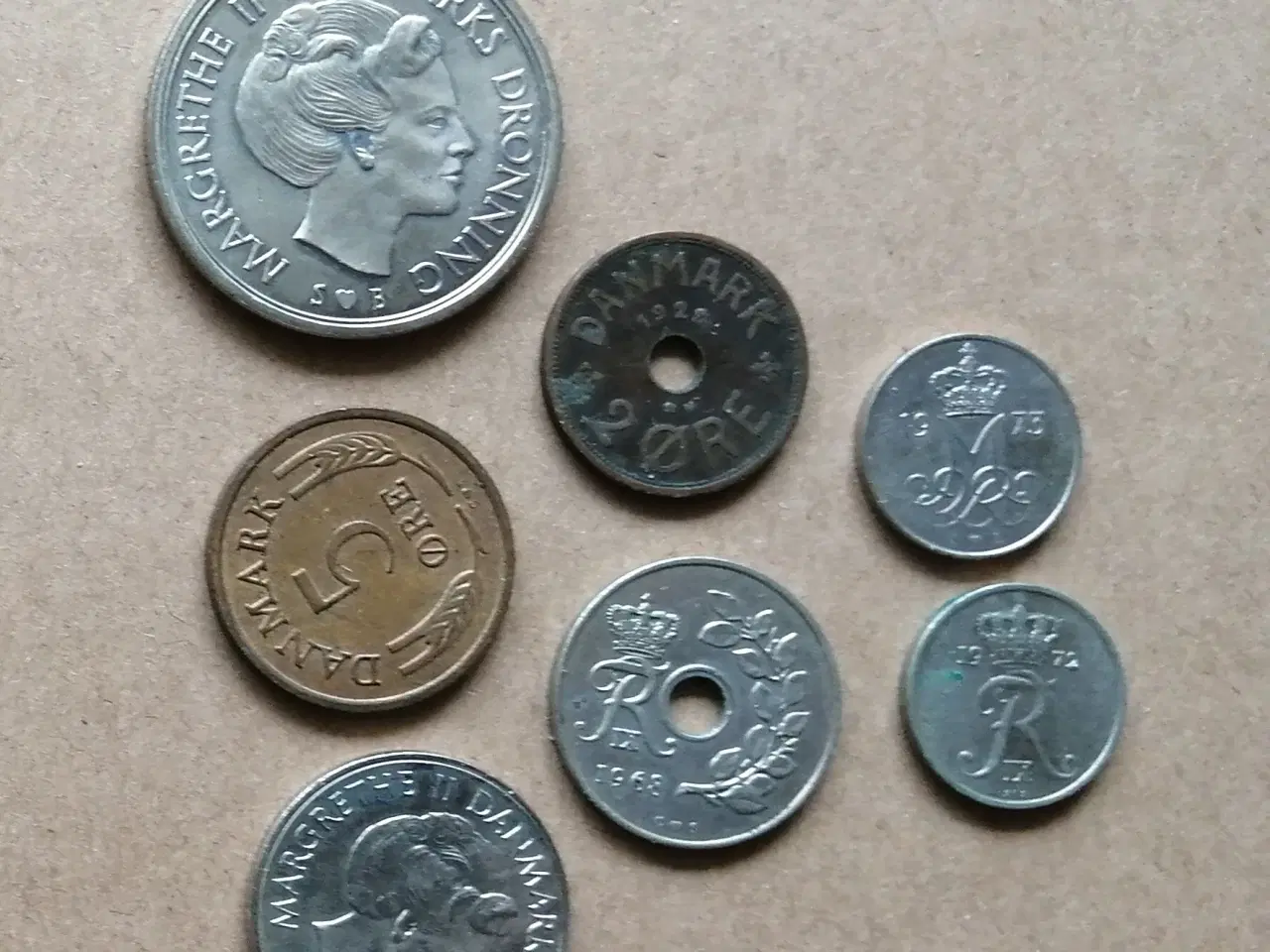 Billede 2 - Danske mønter og 10 kr. seddel