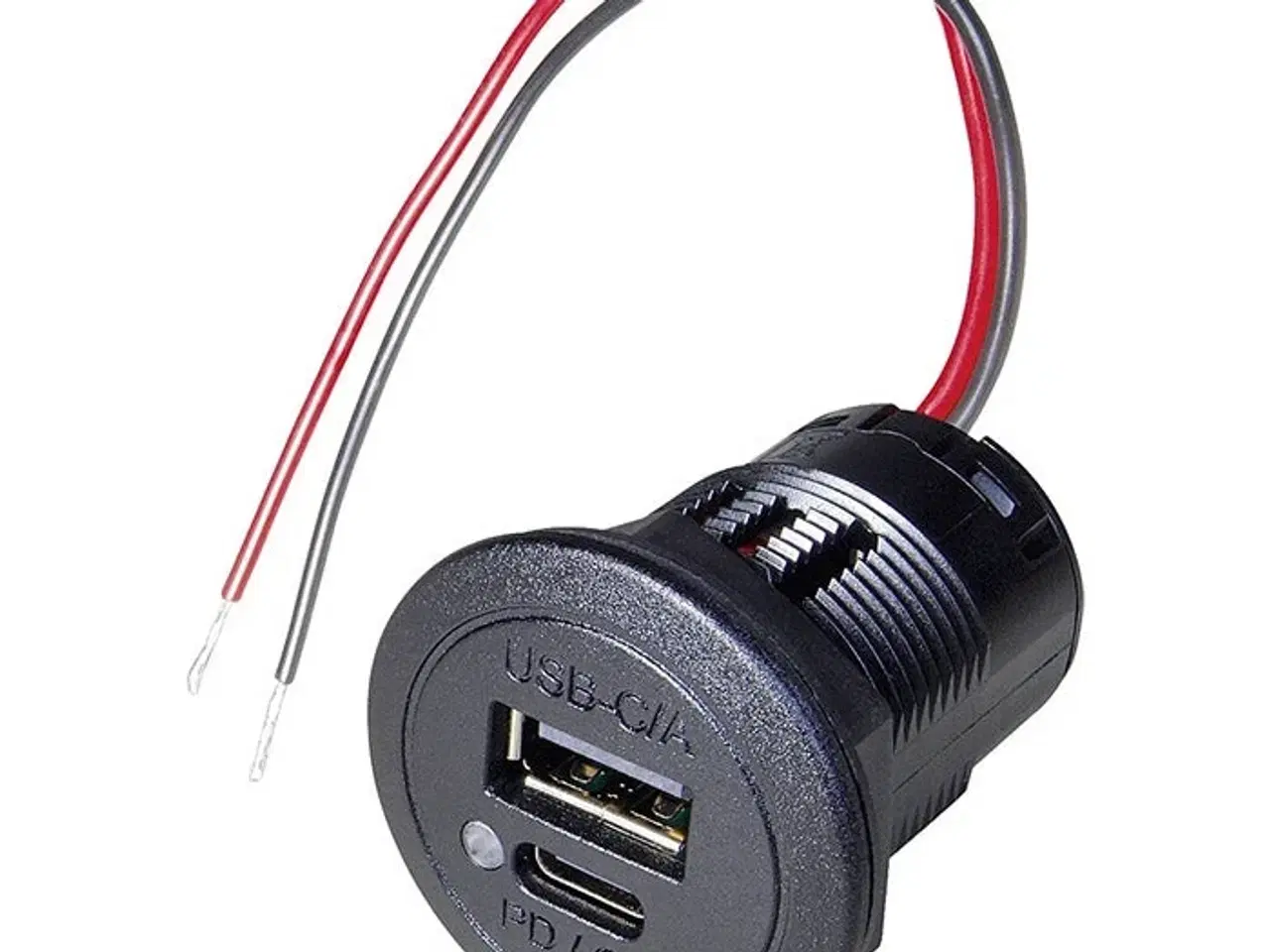 Billede 1 - USB-C stik til indbygning med LED lys