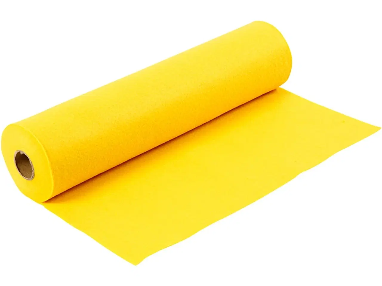 Billede 1 - Hobbyfilt, B: 45 cm, tykkelse 1,5 mm, 180-200 g, gul, 5m/ 1 rl.