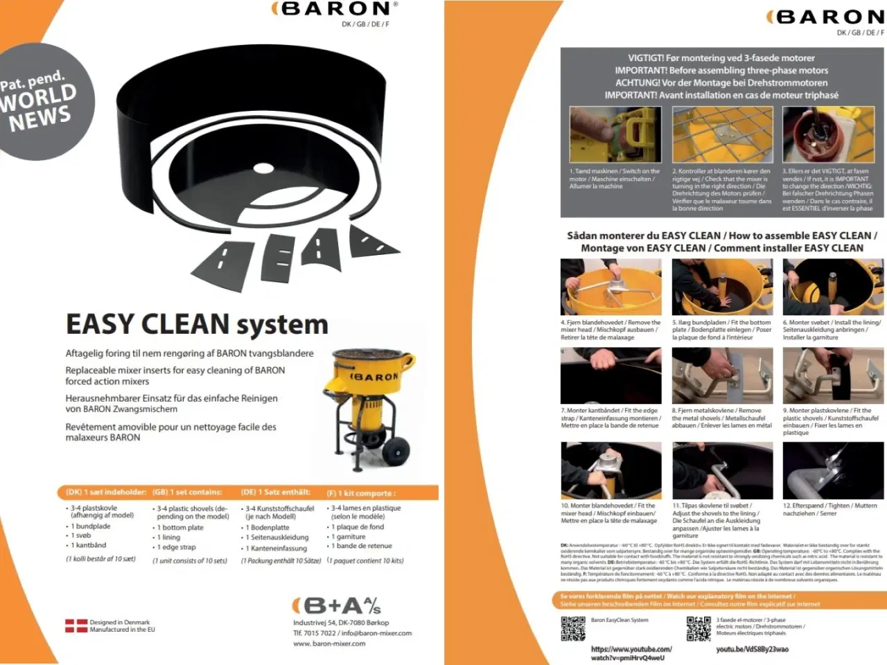 Billede 2 - Baron EasyClean System til 110 liter tvangsblander