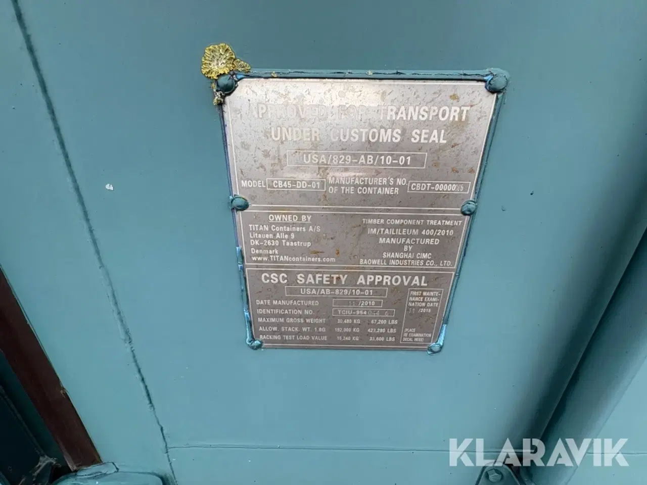 Billede 3 - Container CB45 high cube - 40 fod
