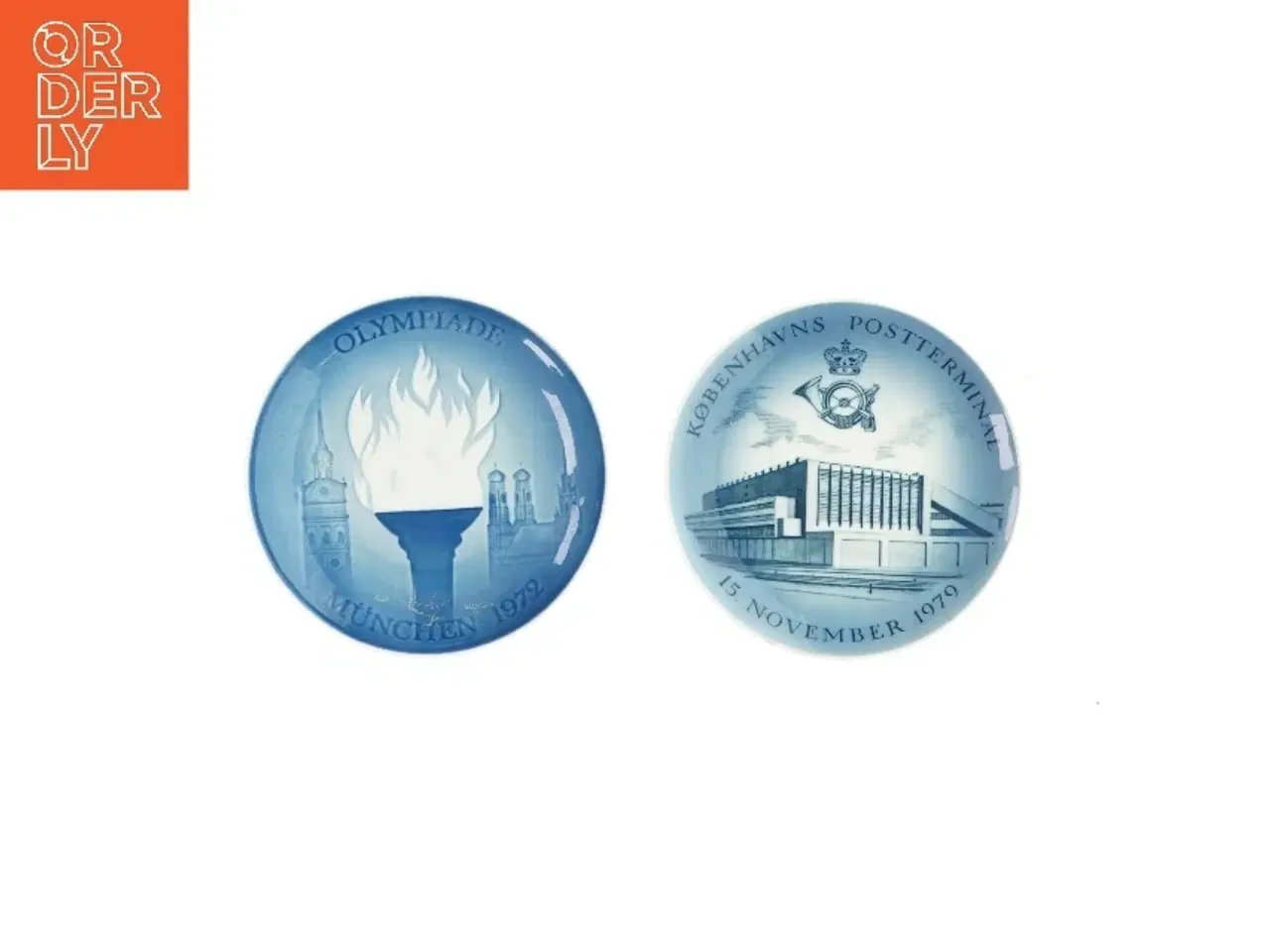 Billede 1 - Pynte tallerkener (2 stk) (str. Ø: 18 cm)