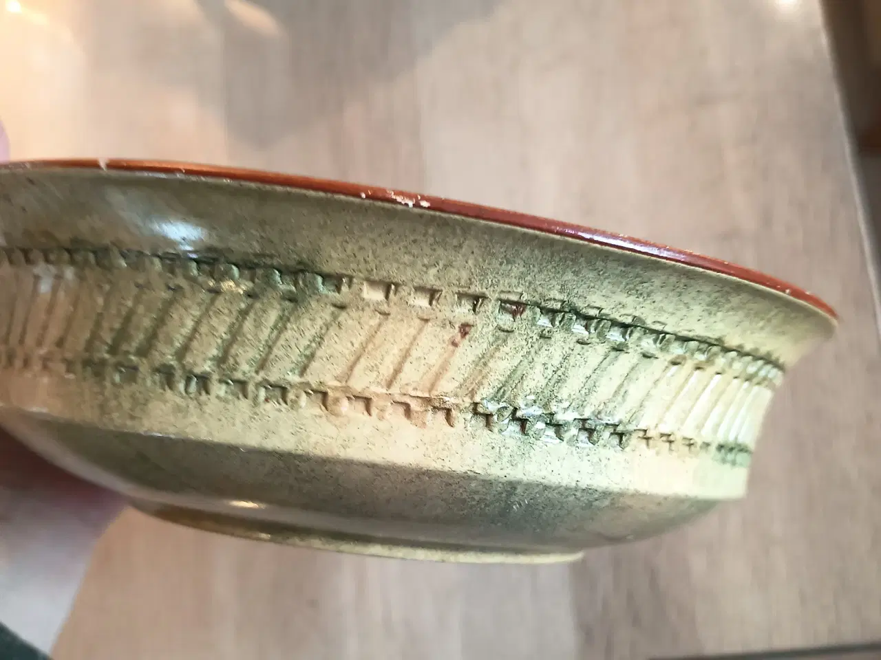 Billede 2 - Vintage keramik fad, frugtfad, Knabstrup keramik