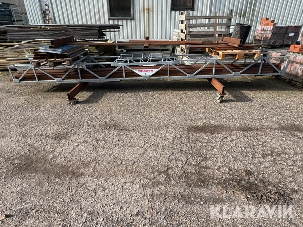 Billede 4 - Jern seng med hjul inklusiv jernprofiler