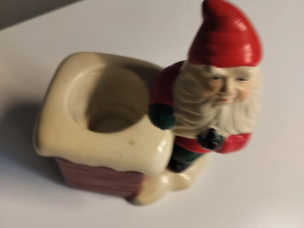 Billede 2 - Gammelt julepynt Gammel fyrfadsstage med julemand