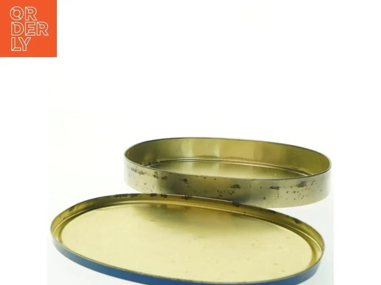 Billede 2 - Dekorativ dåse med heste motiv (str. 32x22 cm)