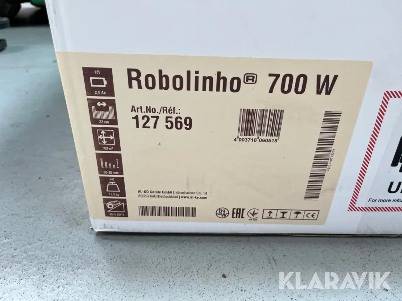 Billede 3 - Robotplæneklipper Alko Robolinho 700 W