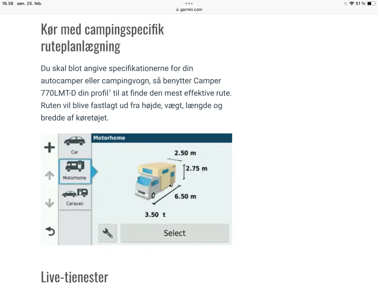 Billede 5 - Navigation til autocamper/ campingvogn