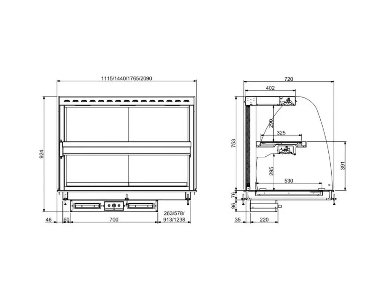 Billede 2 - Varmemontre keramisk display – 3/1 GN 400 V