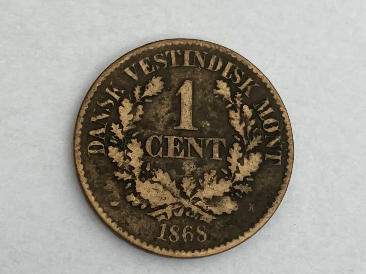 Billede 1 - 1 Cent 1868 Dansk Vestindien