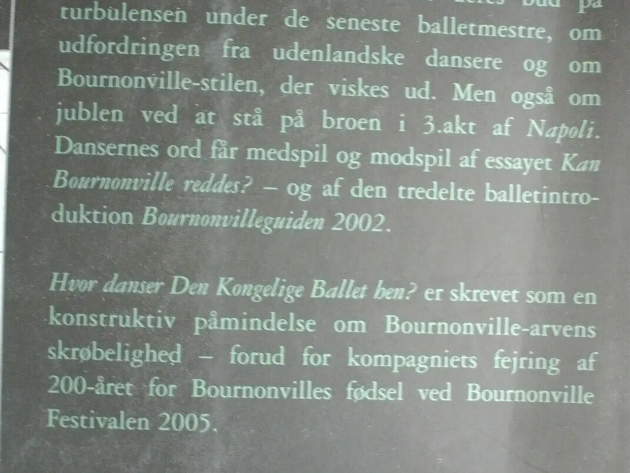 Billede 3 - hvor danser den kongelige ballet hen - om , af ann
