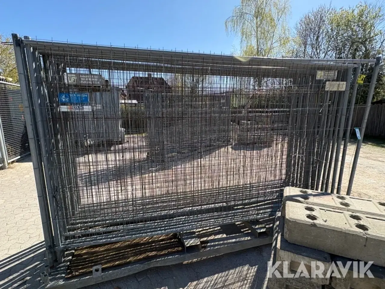 Billede 3 - Byggepladshegn 21 styk og fødder 32 styk