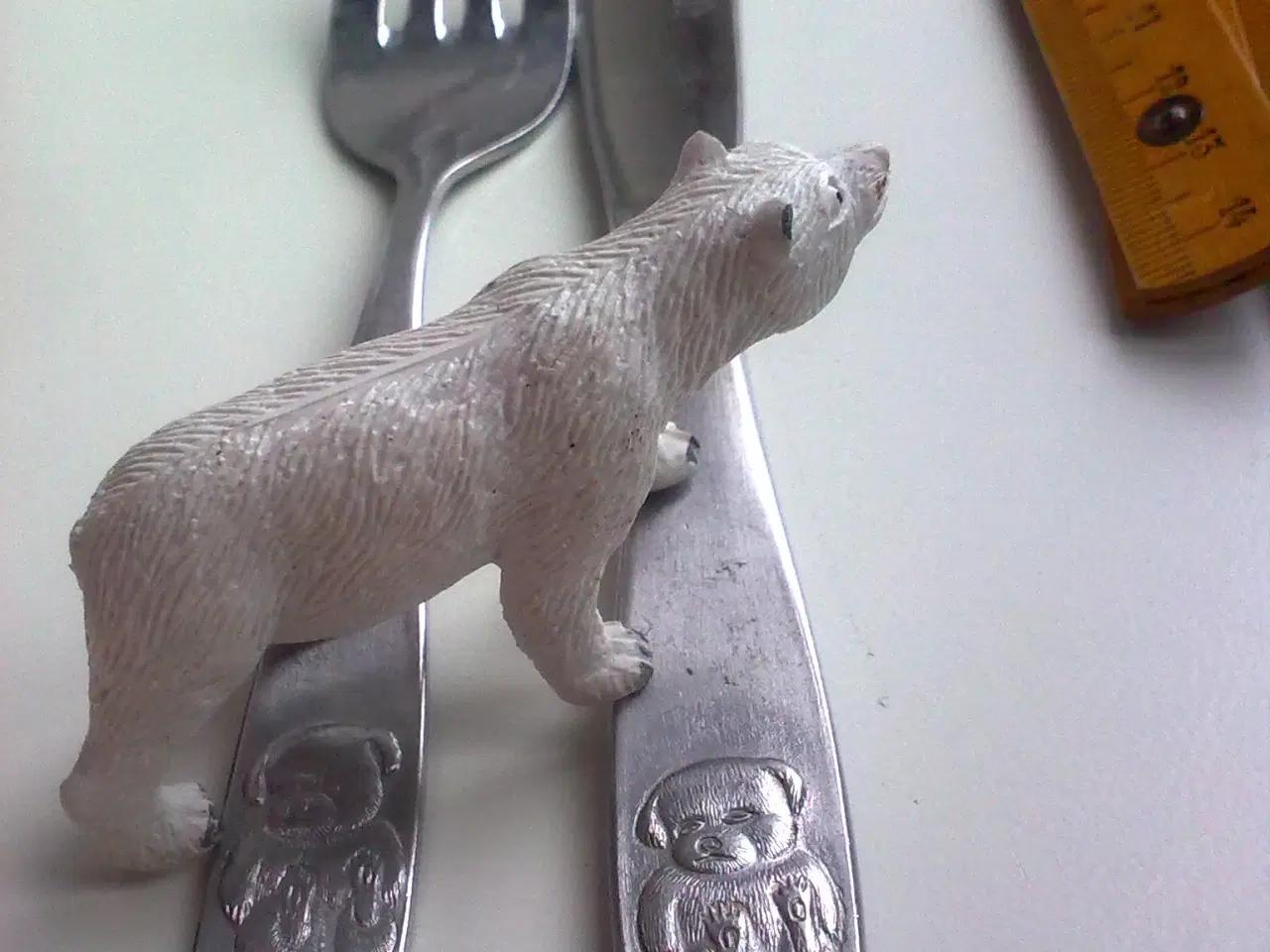 Billede 11 - Børnetallerken x 2 RETRO håndmalet m høns o.a.