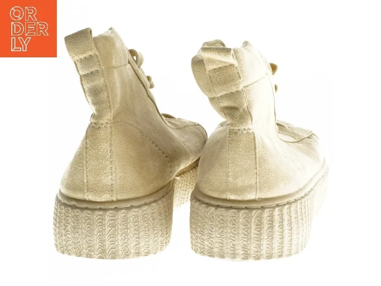 Billede 2 - Beige høje sneakers i størrelse 39 (str. 39 )