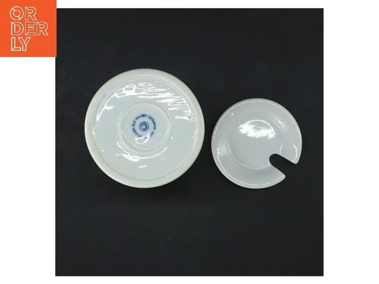 Billede 4 - Hvid opbevaringskrukke med låg (str. 11 cm)