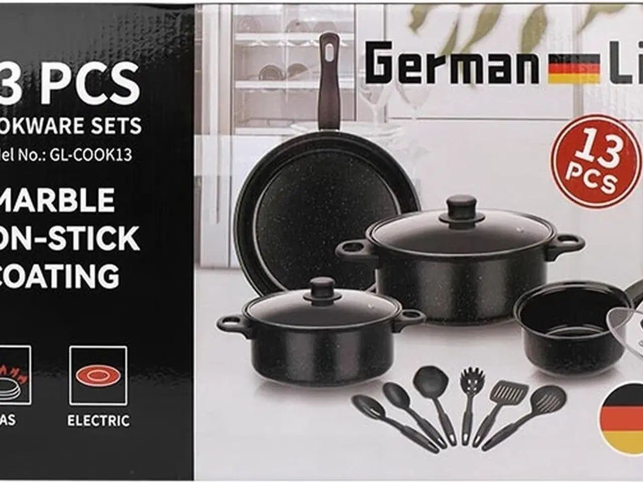 Billede 2 - 2 stk. german line 13-delt køkkensæt(ubrugt)