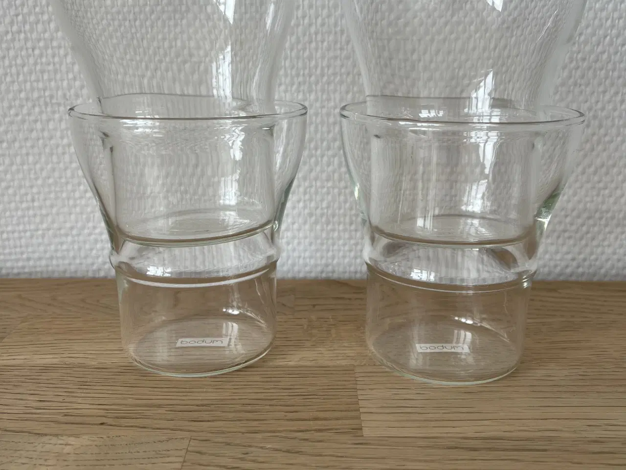 Billede 8 - 4 Bodum glas-kopper med aftagelig hank
