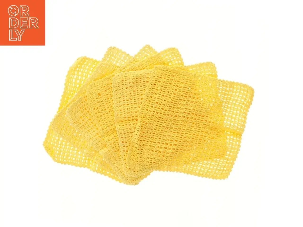 Billede 1 - Gule rengøringsklude (str. 6 styk, ca. 25x23 cm)