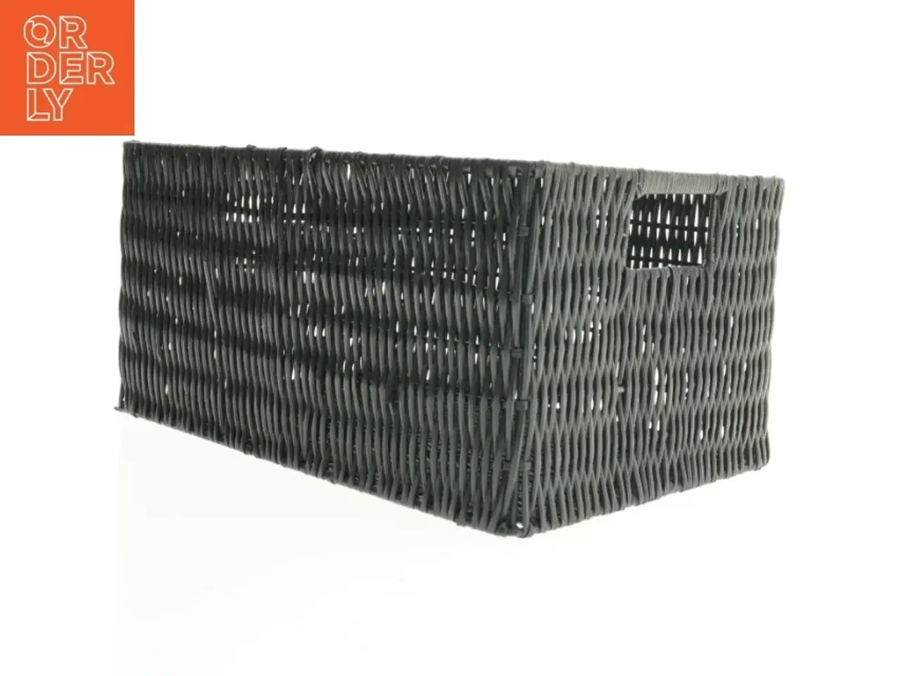 Billede 3 - Flettet kurv (str. 36 x 24 x 18 cm)