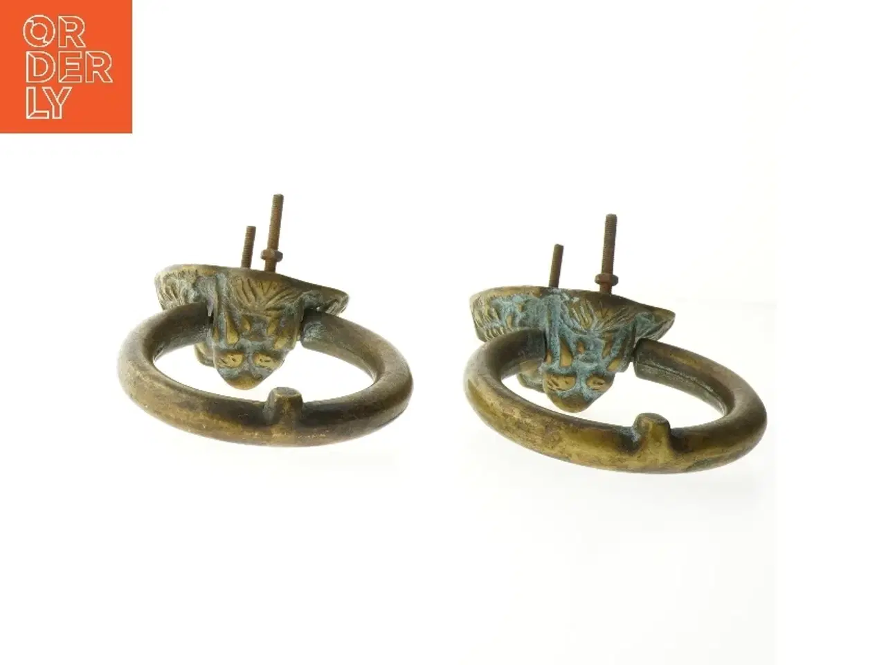 Billede 4 - Dørhåndtag med løveansigt (str. 20 cm)antikke fra italien