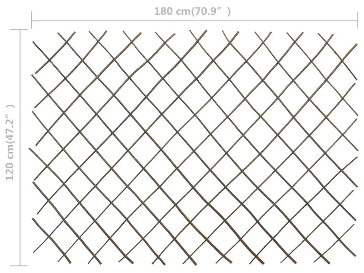 Billede 6 - Pilehegn med espalier 5 stk. 180x120 cm