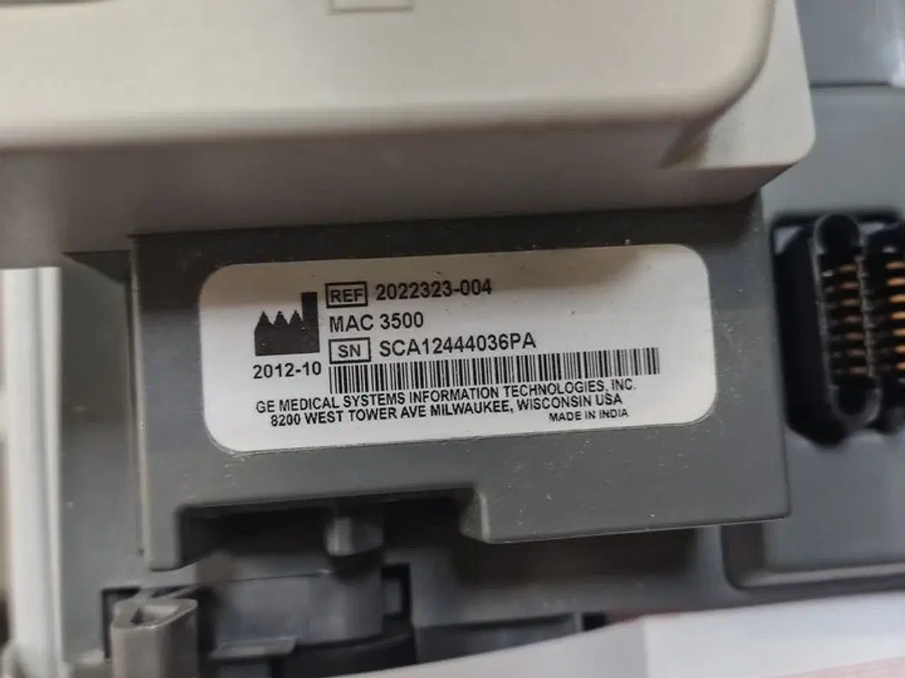 Billede 8 - ECG Machine GE MAC 3500