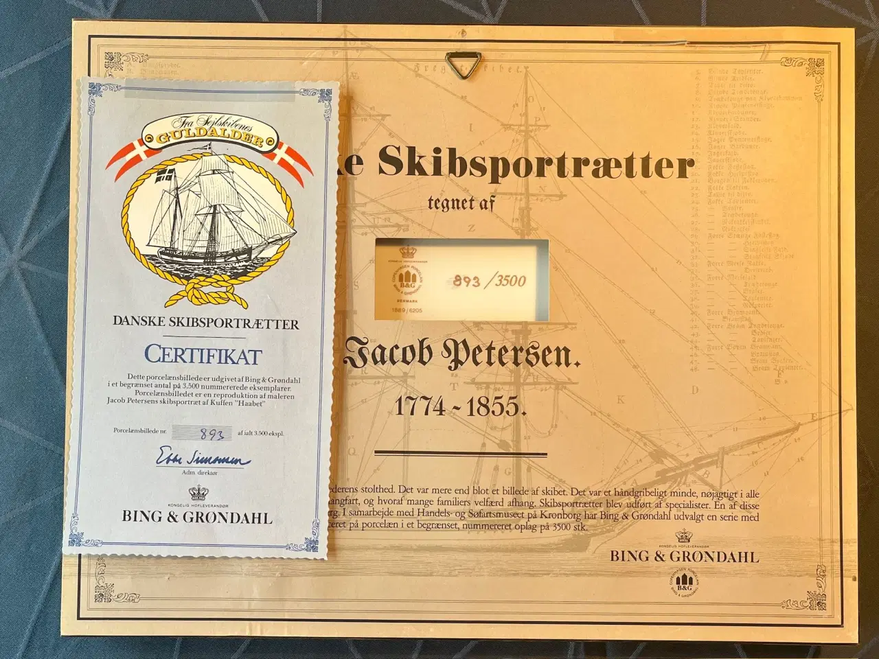 Billede 3 - Bing & Grøndahl Dansk Skibsportræt