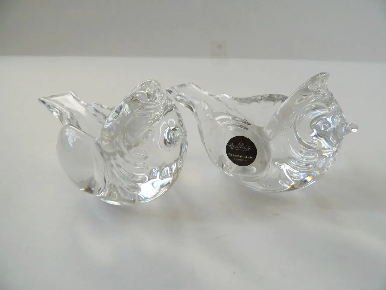 Billede 6 - Bjørn Wiinblad spurvestager i glas - 200,00 kr/par