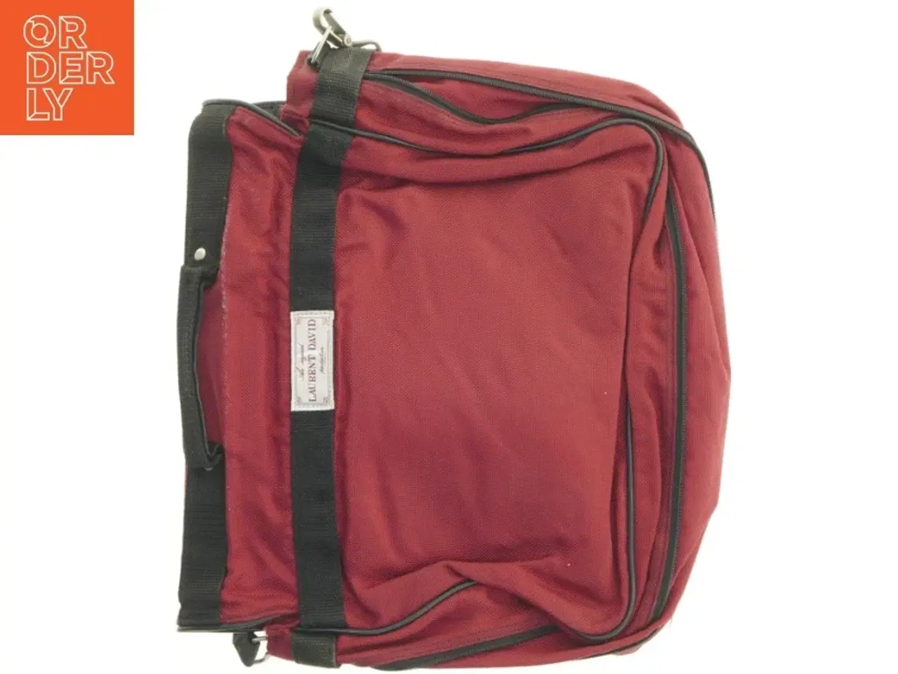 Billede 6 - Rød skuldertaske fra Laurent David (str. 44 x 40 cm)