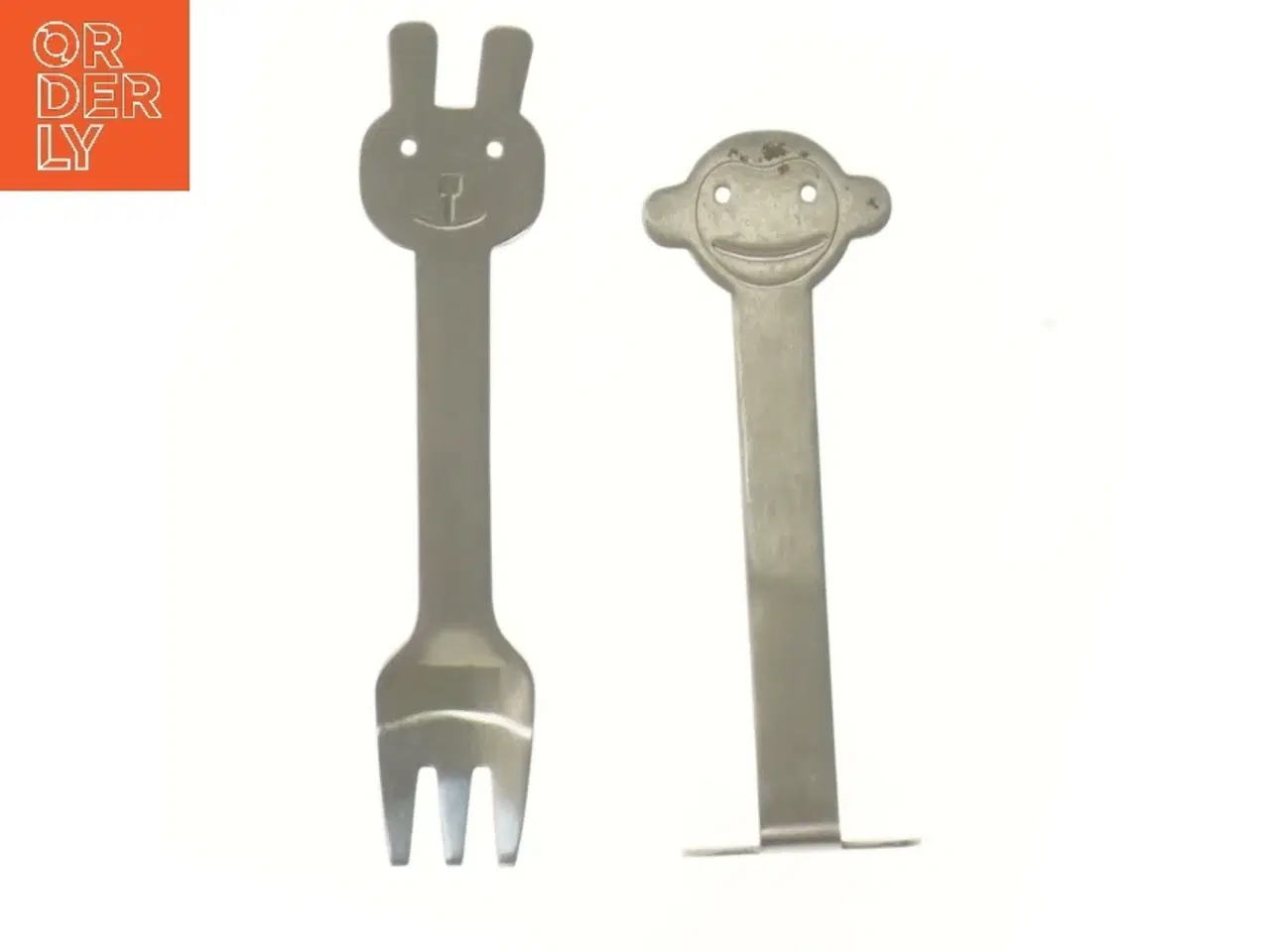 Billede 3 - Børnebestik sæt med sjove motiver (str. 15 cm)