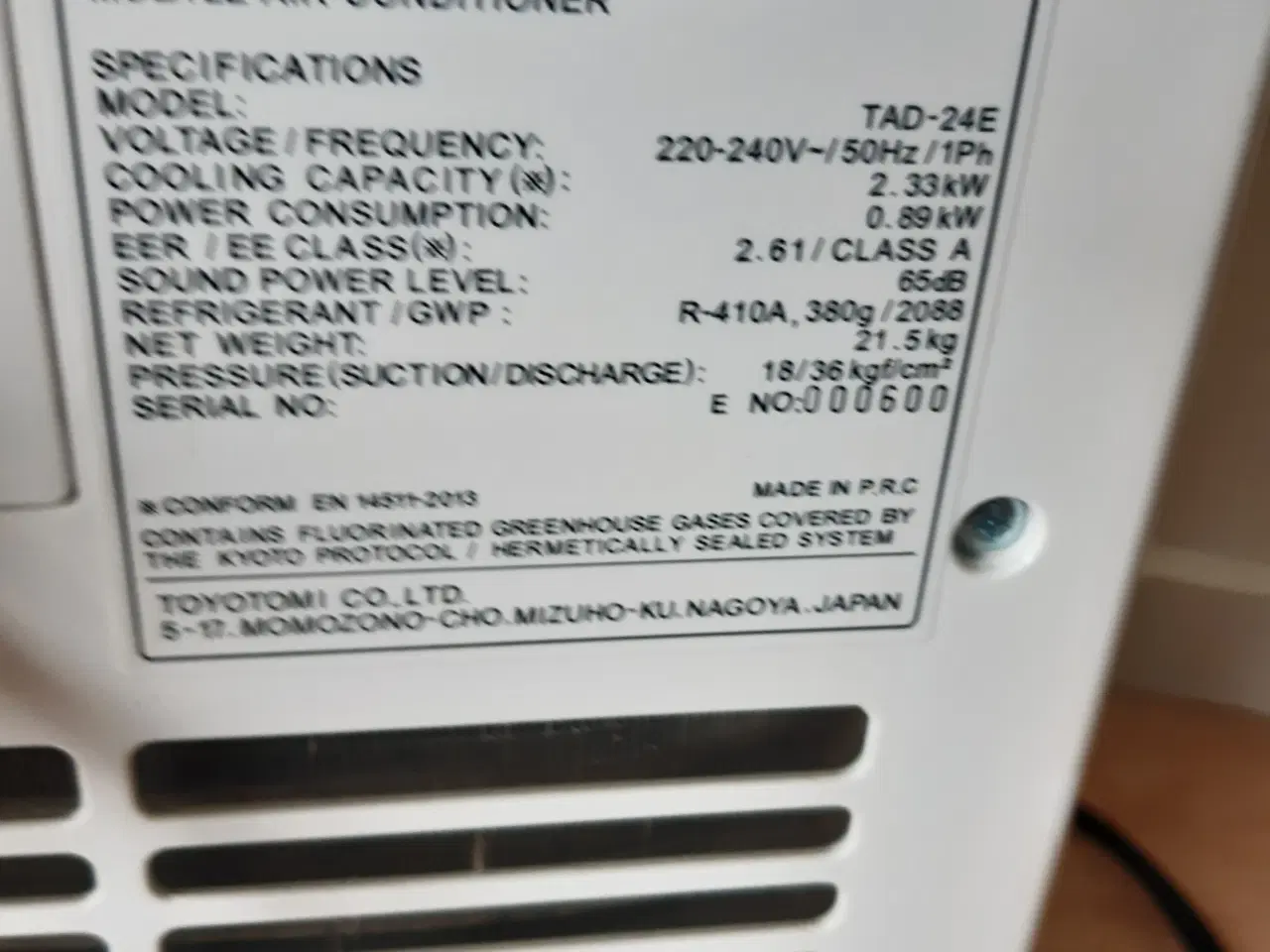 Billede 4 - Aircondition Toyotomi køler rigtig godt