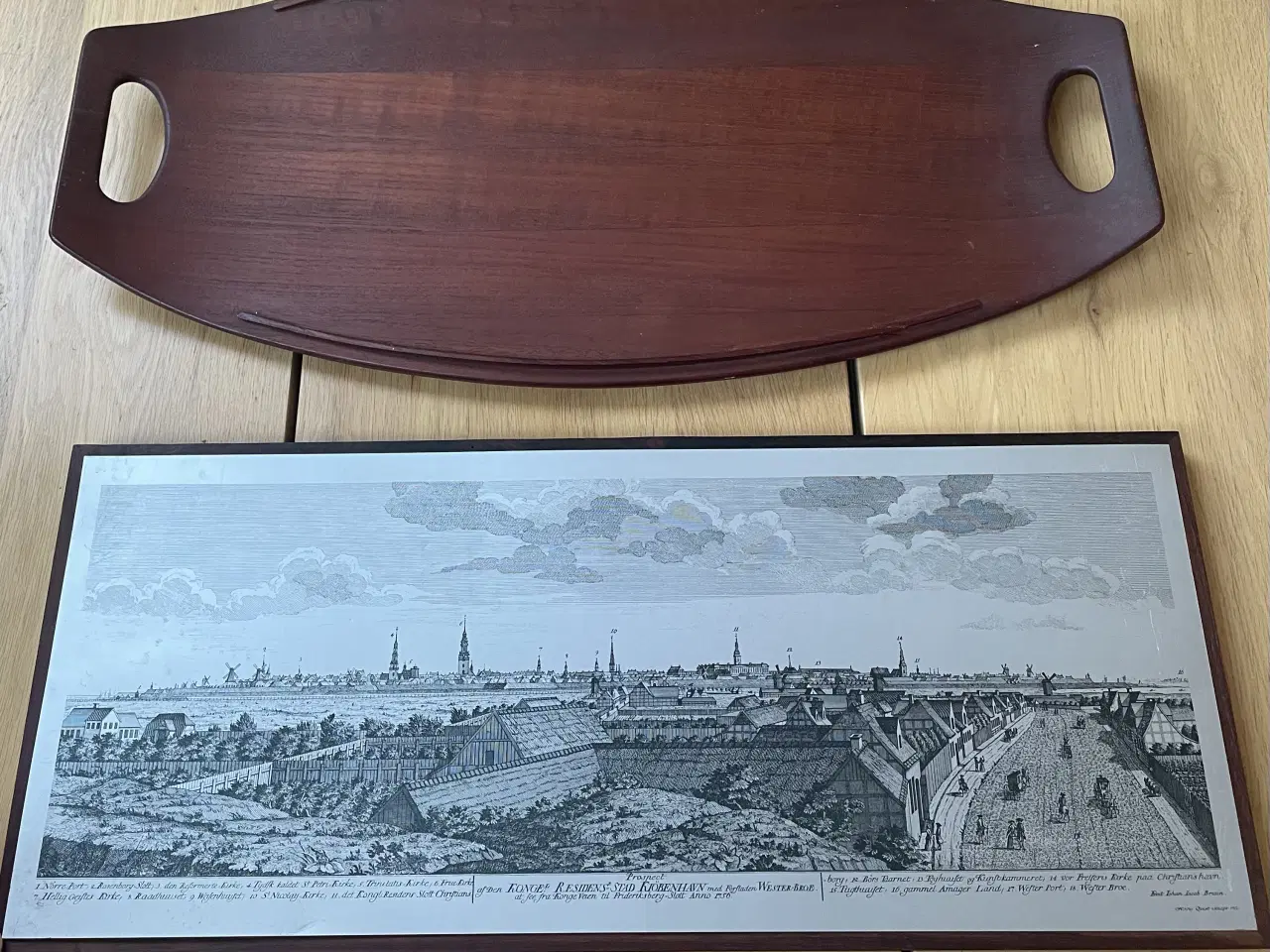 Billede 1 - Kobberstik, fad, oplukker 