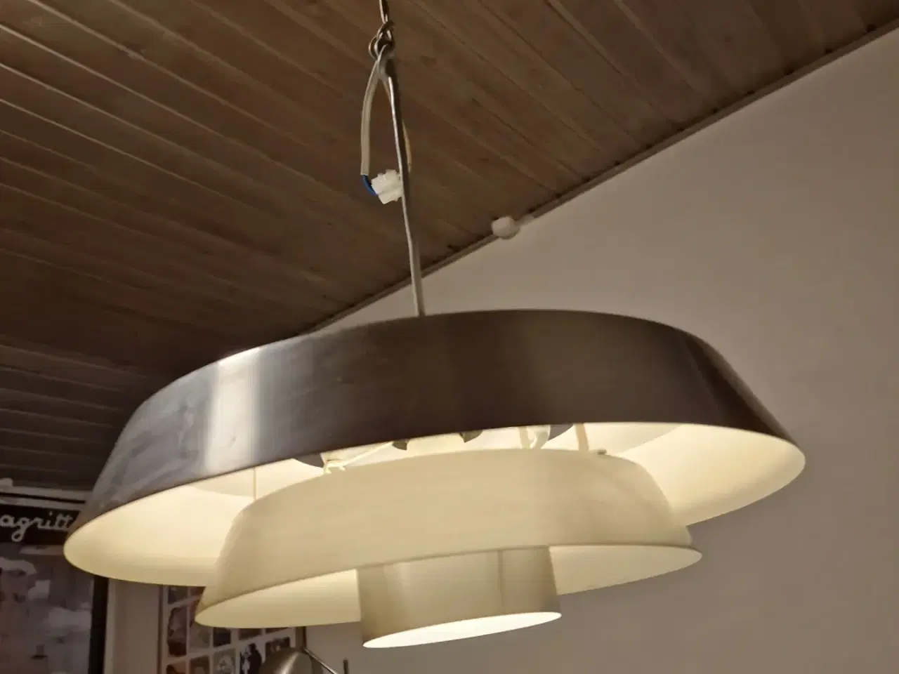 Billede 1 - Loftslampe i letmetal 