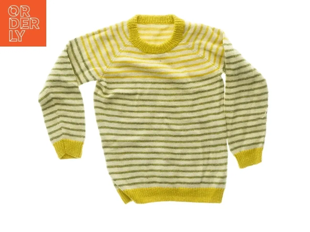 Billede 1 - Stribet strikket sweater (str. 31 x 46 cm ærme 34 cm)