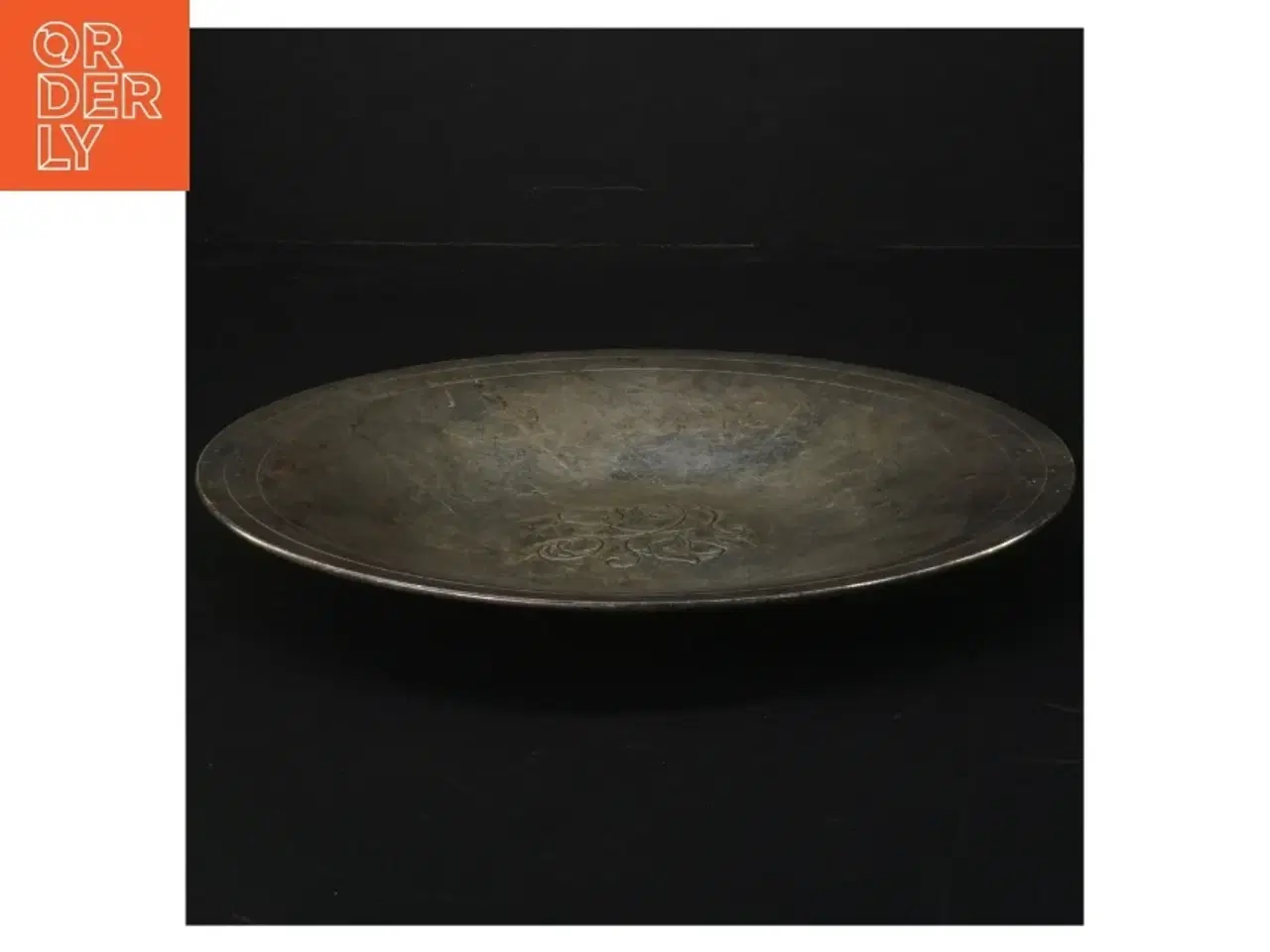 Billede 3 - Antikt dekorativt sølv fad (str. Ø. 23 cm)